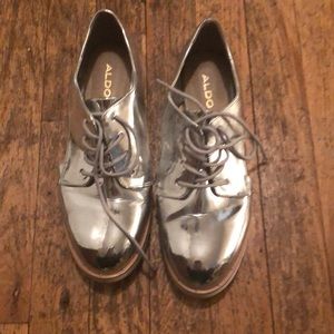 Silver aldo sneakers